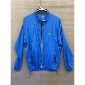 Performance Jacket Mens XL Windbreaker Full Zip Cycling Reflective Pockets